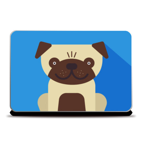 Pug the Dog - Minimal Animal Laptop Skins