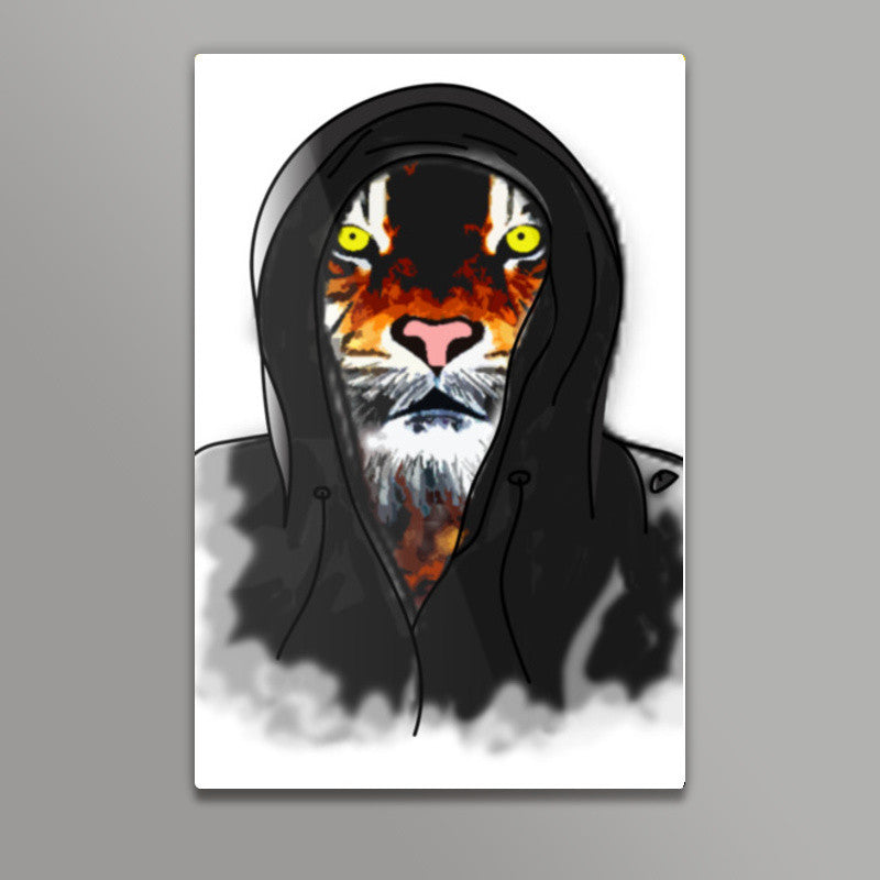 Hipster Tiger Wall Art | Isha Rathee
