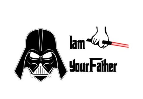 Wall Art, Darth Vader - I am your father. Star Wars Wall Art