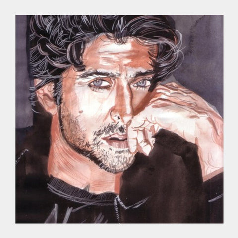 Square Art Prints, Bollywood superstar Hrithik Roshan has charm and charisma, style and substance Square Art Prints