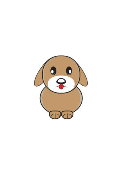 Little Cartoon Puppy Dog Art PosterGully Specials