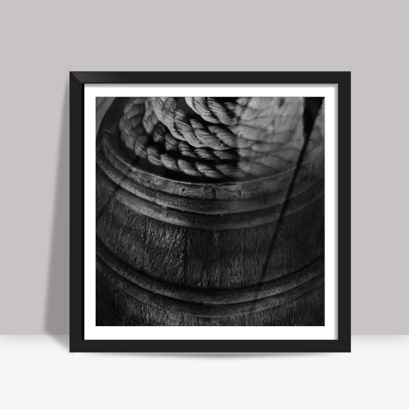 V for Vintage Square Art Prints