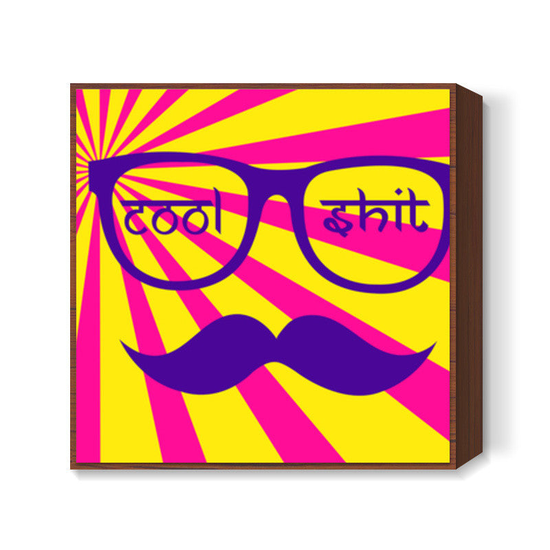 Cool Shit : Retro style Square Art Prints