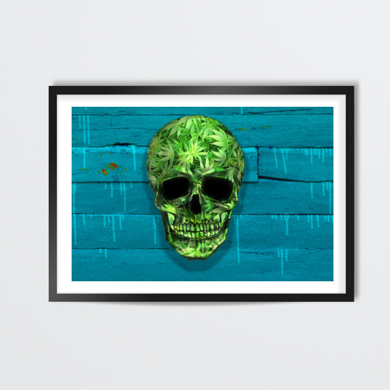 Weed Skull Wall Art