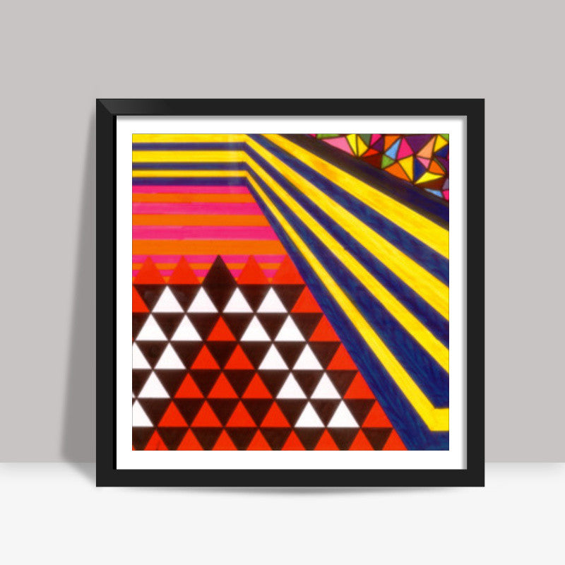 Cyclic Routine of Life | Abstract | Geometric | Triangle | Square Art Prints