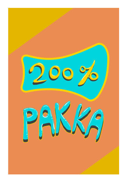 200% Pakka (Texture Back) Art PosterGully Specials