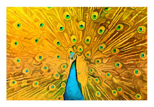 PosterGully Specials, The Golden Peacock Artwork Wall Art