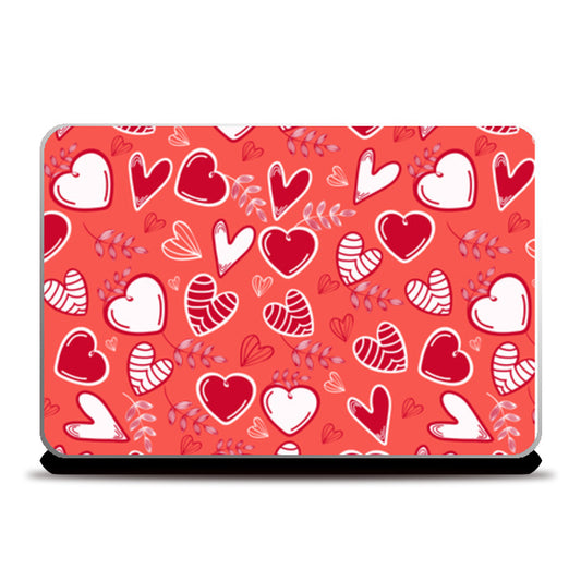 Heart With Multi Shapes Laptop Skins