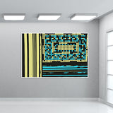 Abstract Lines Boxes Wall Art