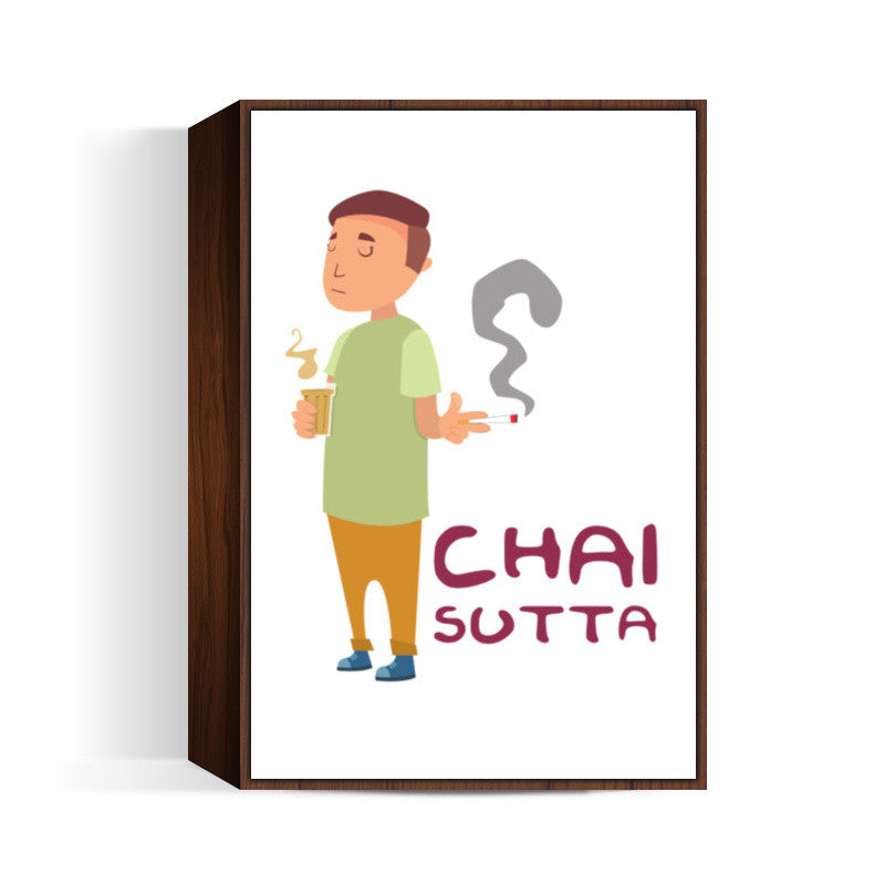 Chai Sutta White Wall Art