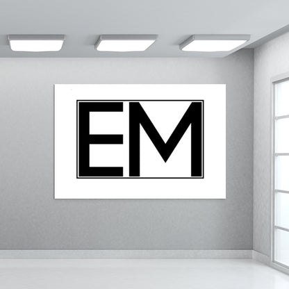 EMINEM | EM | minimal  Wall Art