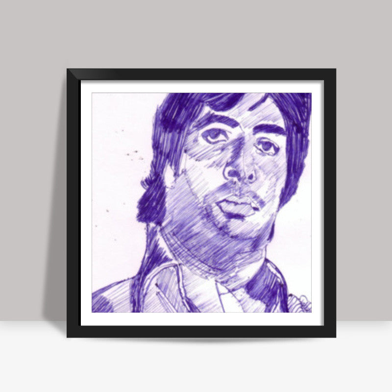 Amitabh Bachchan believes that attitude is everything Square Art Prints