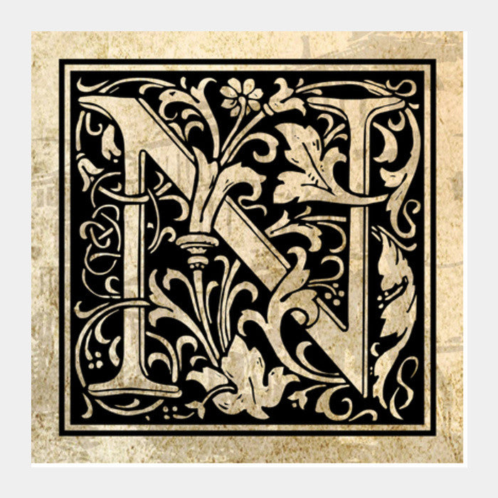 Ornate N Square Art Prints
