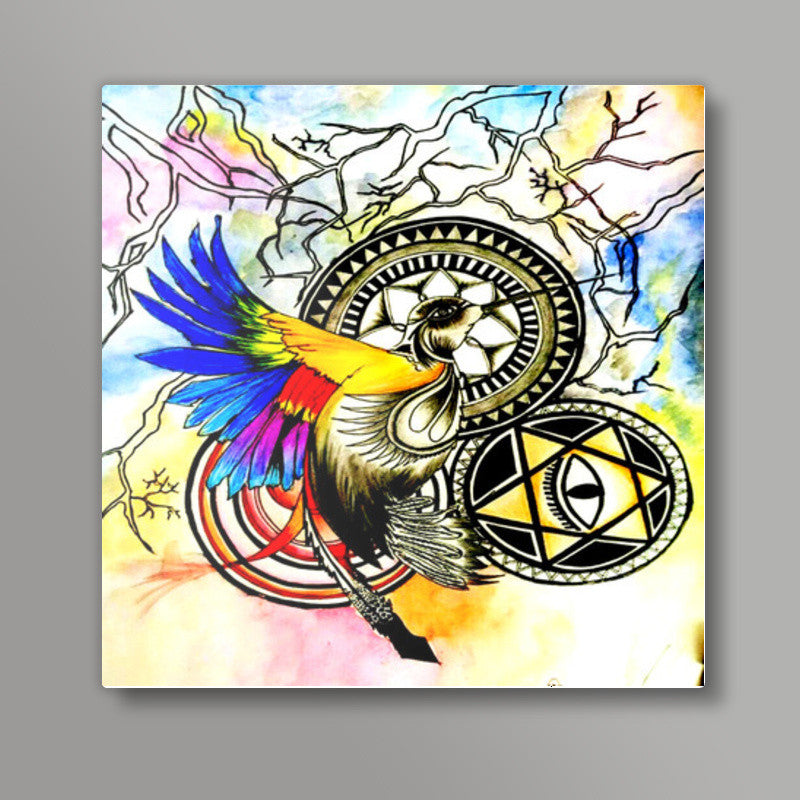 Mocking Bird Square Art Prints