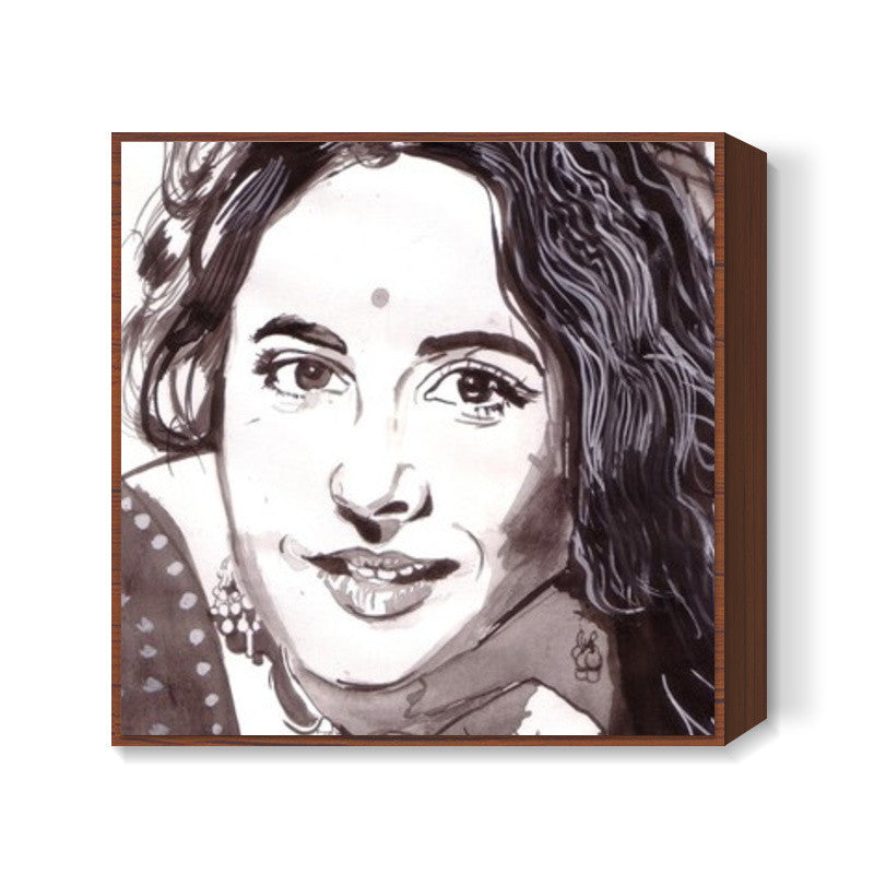 Vidya Balan woos in a traditional avatar Square Art Prints