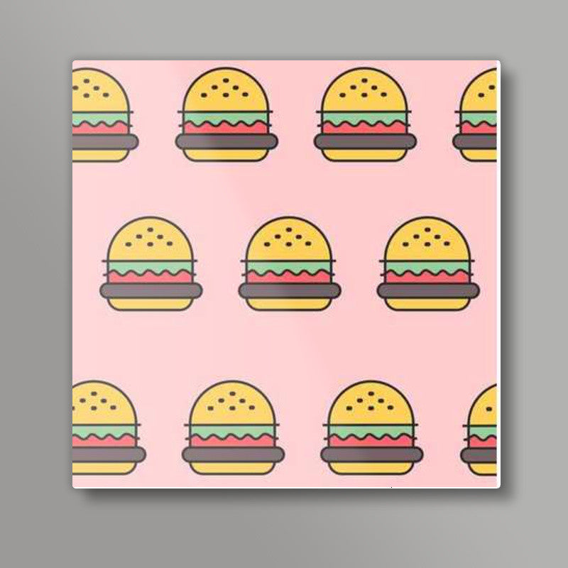 Burger Square Art Prints