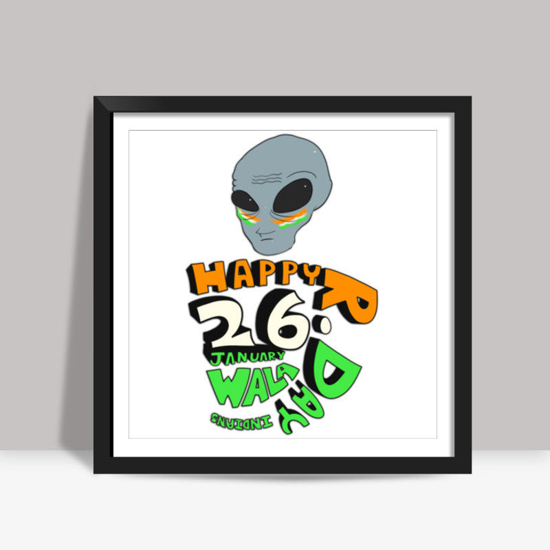 Happy Republic Wala Day Indians Square Art Prints