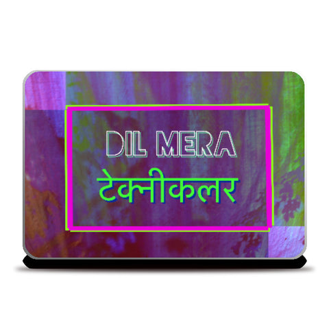 Laptop Skins, Dil Mera Technicolor Laptop skin | Dhwani Mankad, - PosterGully