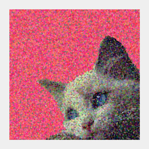 Cat love Square Art Prints