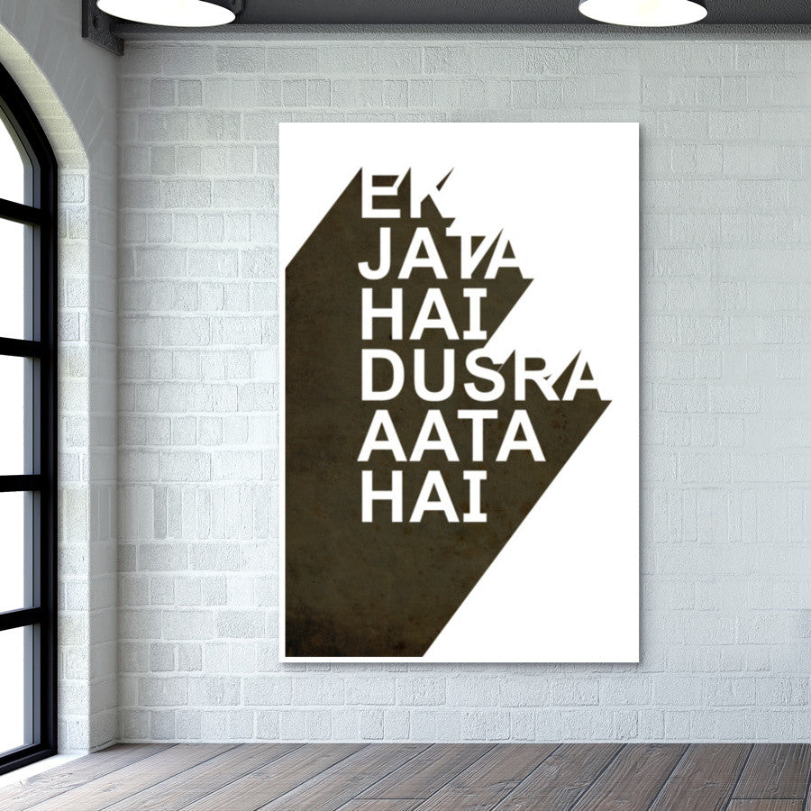 Ek Jata Hai Dusra Aata Hai Wall Art