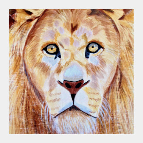 Square Art Prints, Lion Artwork