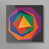 Abstract geometry polygons Square Art Prints