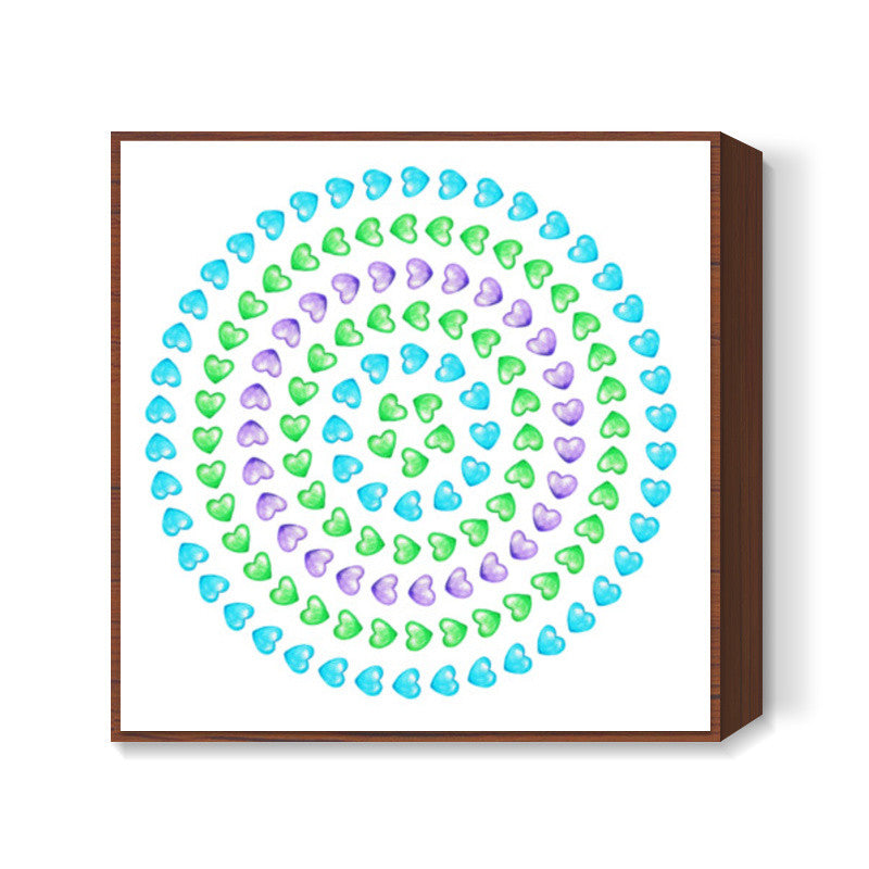 Hearts II Square Art Prints