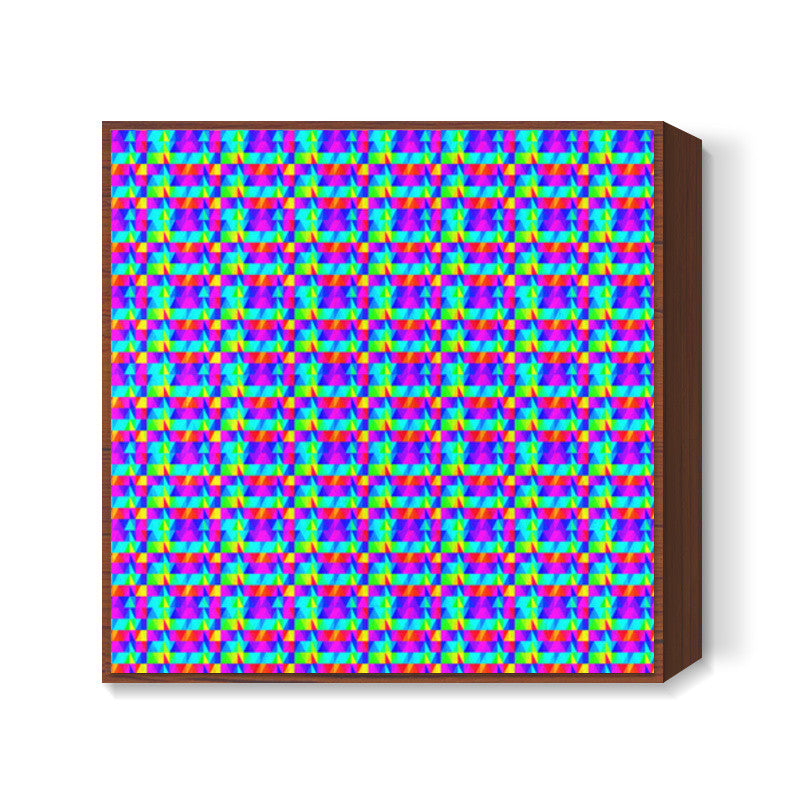 Trippy Triangles 2 Square Art Prints