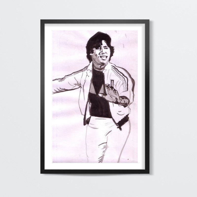 Bollywood superstar Amitabh Bachchan dances to the varied tunes of life Wall Art