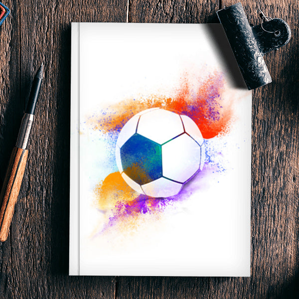 Colorful Football Illustration | #Footballfan Notebook