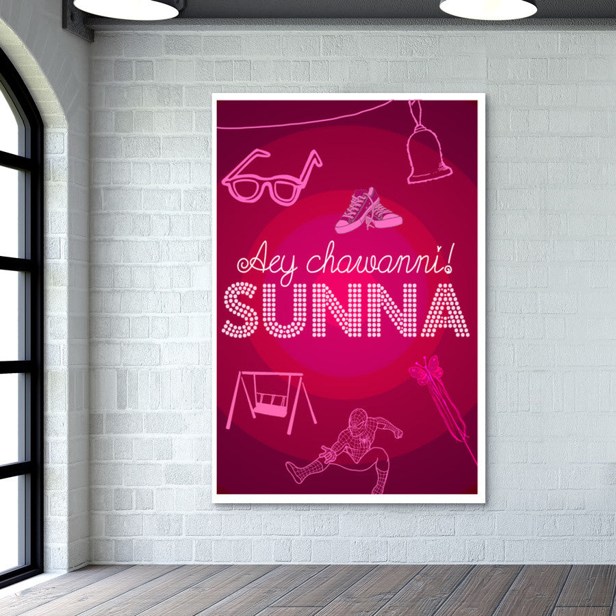 Na Bole Tum Na Maine Kuch Kaha Mohan Nanhi Minimal Wall Art