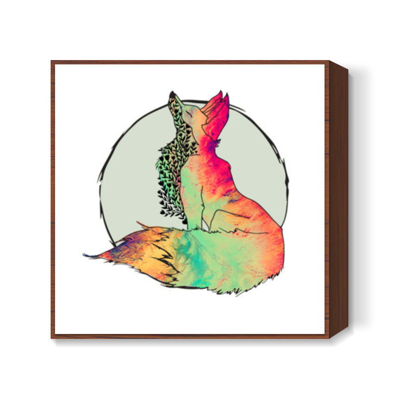 Foxy Vixen Square Art Prints