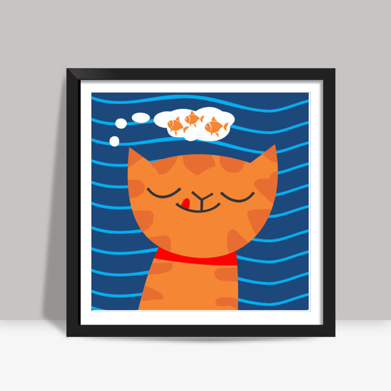 Meow Square Art Prints