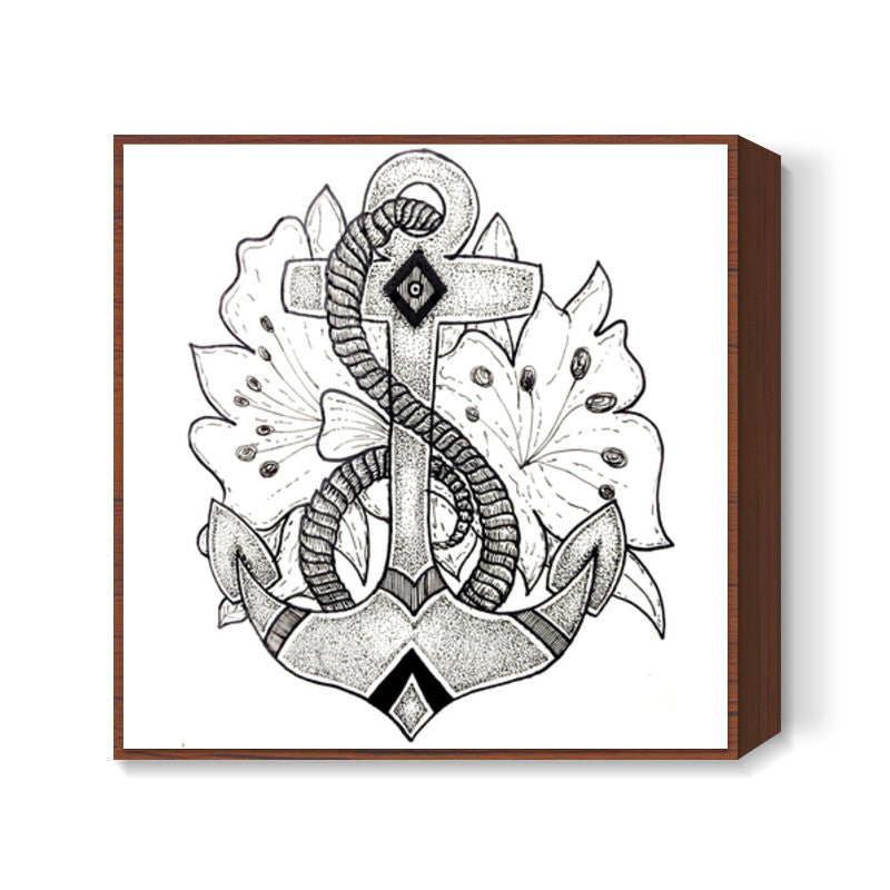 Anchored Square Art Prints