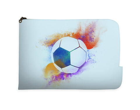 Colorful Football Illustration Laptop Sleeves | #Footballfan