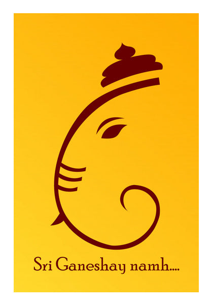 Sri Ganeshay Namh Wall Art