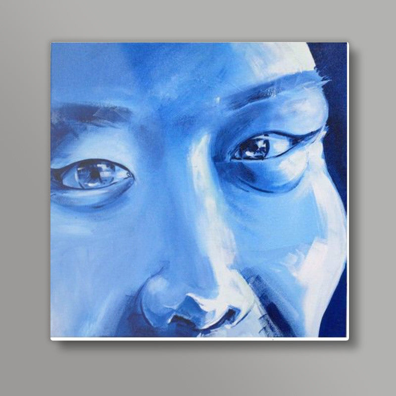 Inquisitive - Painting Square Art Prints