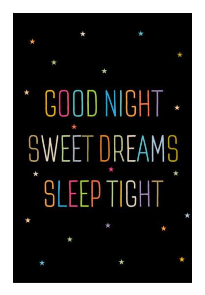 PosterGully Specials, Good Night Sweet Dreams Sleep Tight Wall Art