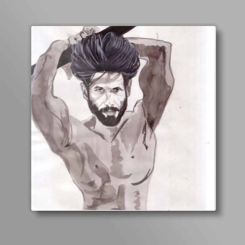 Shahid Kapoor has reinvented himself very well Square Art Prints