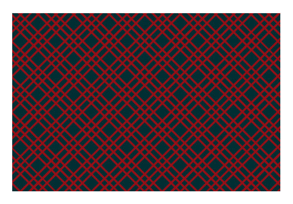Red and Blue Checks Wall Art