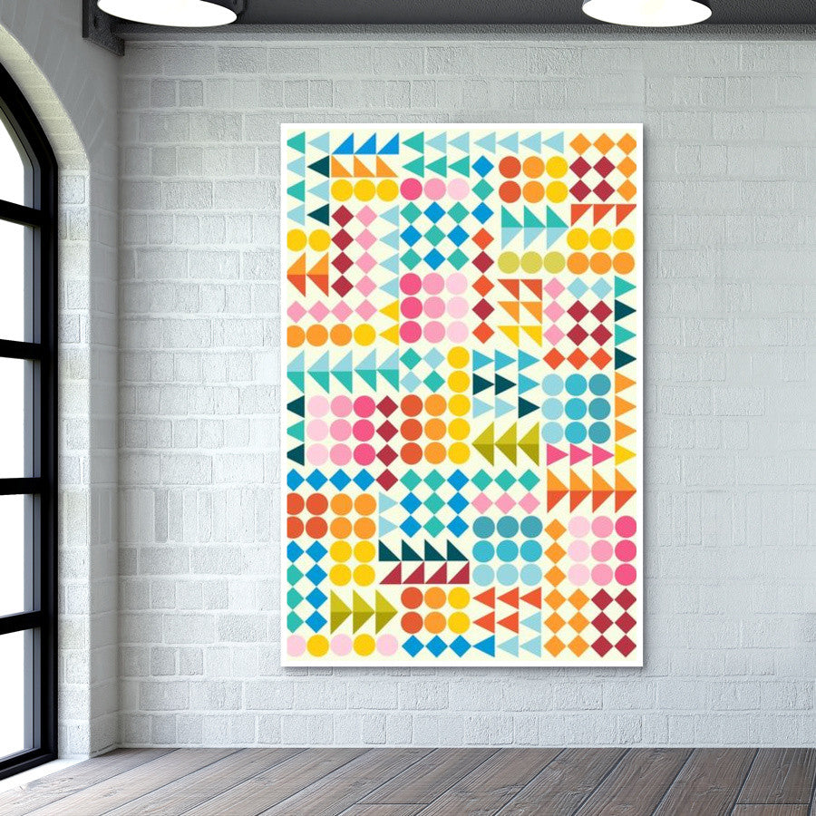 Basic Shape Pattern Wall Art