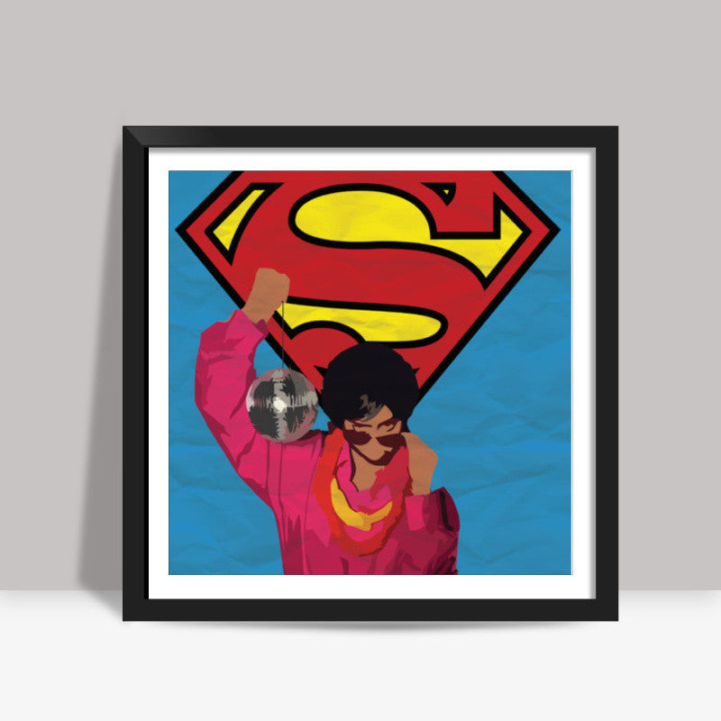 SUPERWOMAN-LILY SINGH Square Art Prints