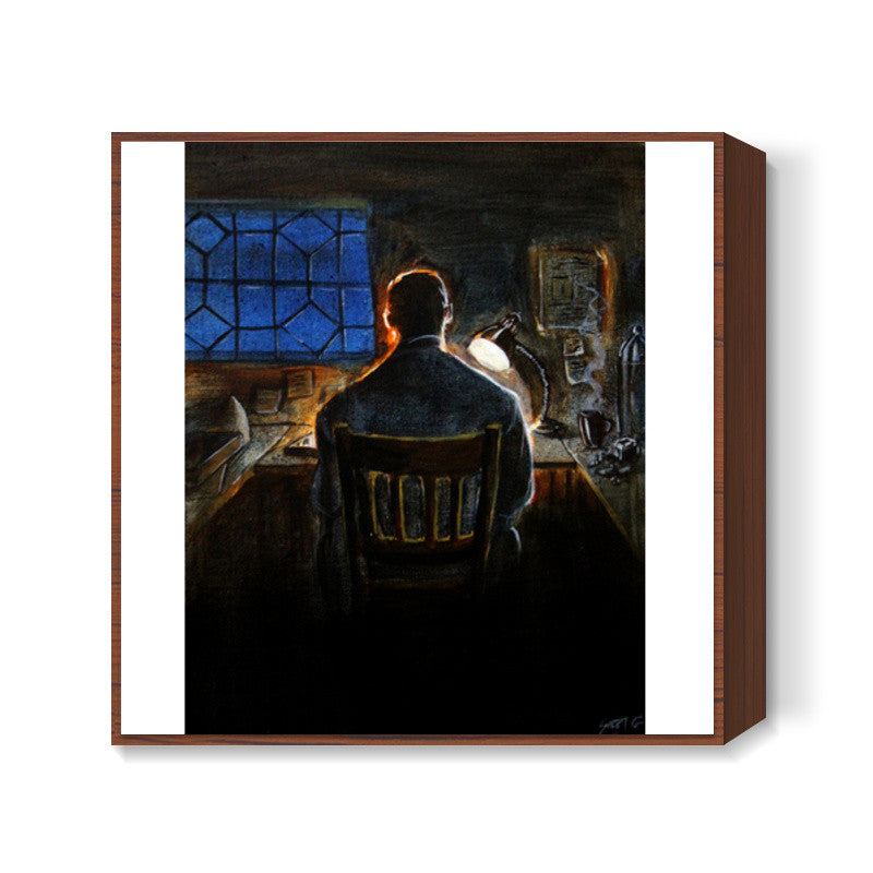 Mr. Studious Square Art Prints