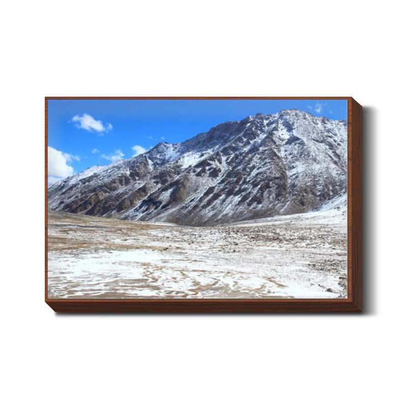 Snow Laden Mountain Top Photography Wall Art