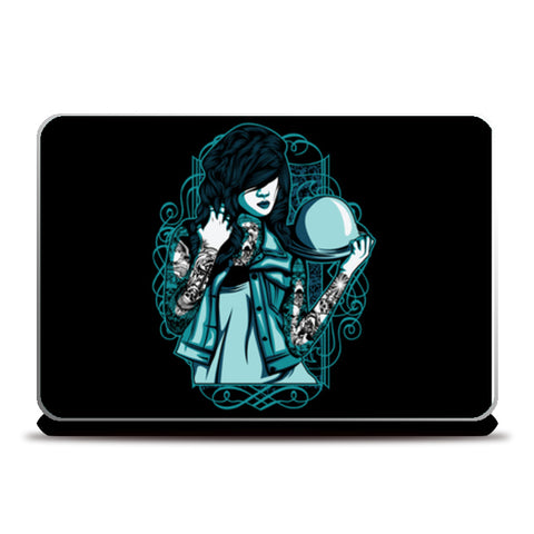 Woman With Tattoos Laptop Skins