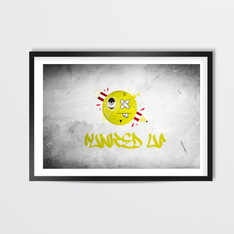 PUNKED UP poster grafiti Wall Art