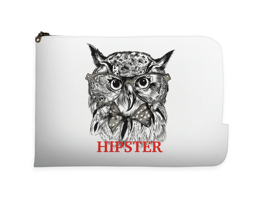Hispter Owl Background Laptop Sleeve