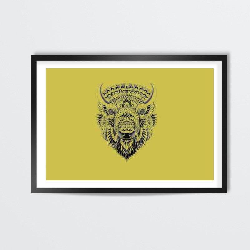 rising bull Wall Art