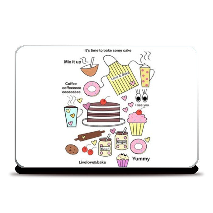 baking = happiness Laptop Skins