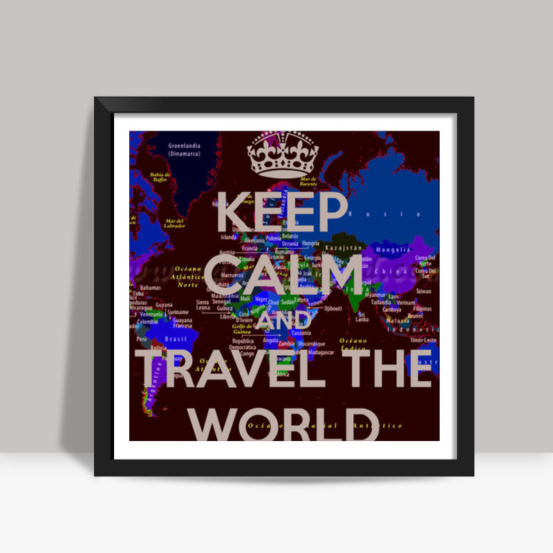 travel quotes Square Art Prints